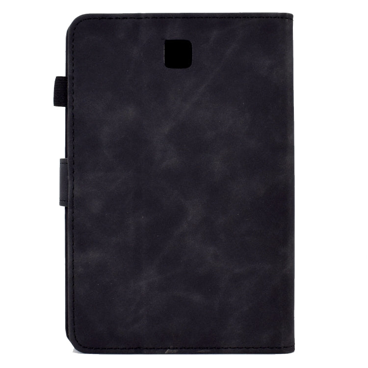 For Samsung Galaxy Tab A 8.0 T350 Tower Embossed Leather Smart Tablet Case(Black) - Other Galaxy Tab PC by buy2fix | Online Shopping UK | buy2fix