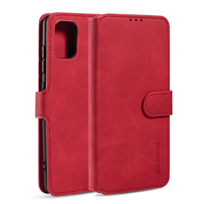 For Galaxy A31 DG.MING Retro Oil Side Horizontal Flip Case with Holder & Card Slots & Wallet(Red) - Galaxy Phone Cases by DG.MING | Online Shopping UK | buy2fix