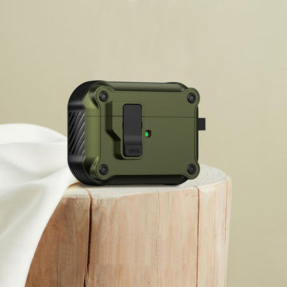 For AirPods Pro Eagle Shockproof Earphone Protective Case with Switch(Army Green) - For AirPods Pro by buy2fix | Online Shopping UK | buy2fix