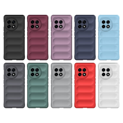 For OnePlus ACE 5G Magic Shield TPU + Flannel Phone Case(Dark Blue) - OnePlus Cases by buy2fix | Online Shopping UK | buy2fix