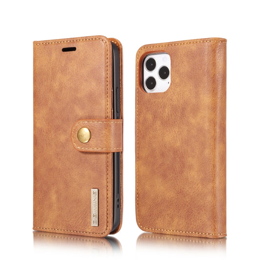 For iPhone 12 Pro Max DG.MING Crazy Horse Texture Detachable Magnetic Leather Case(Brown) - iPhone 12 Pro Max Cases by DG.MING | Online Shopping UK | buy2fix