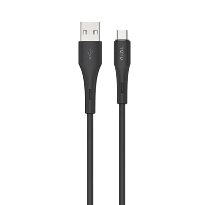 TOTU BM-007 Skin Sense Series USB to Micro-USB Silicone Data Cable, Length:2m(Black) - Micro USB Cable by TOTUDESIGN | Online Shopping UK | buy2fix