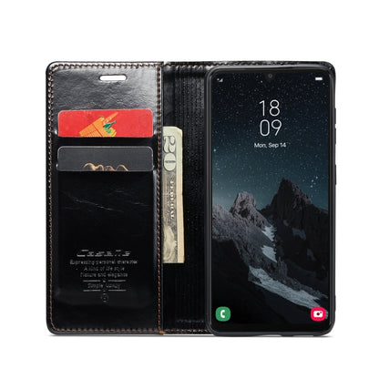 For Samsung Galaxy A34 5G CaseMe 003 Crazy Horse Texture Leather Phone Case(Black) - Galaxy Phone Cases by CaseMe | Online Shopping UK | buy2fix