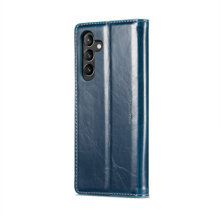 For Samsung Galaxy A54 5G CaseMe 003 Crazy Horse Texture Leather Phone Case(Blue) - Galaxy Phone Cases by CaseMe | Online Shopping UK | buy2fix