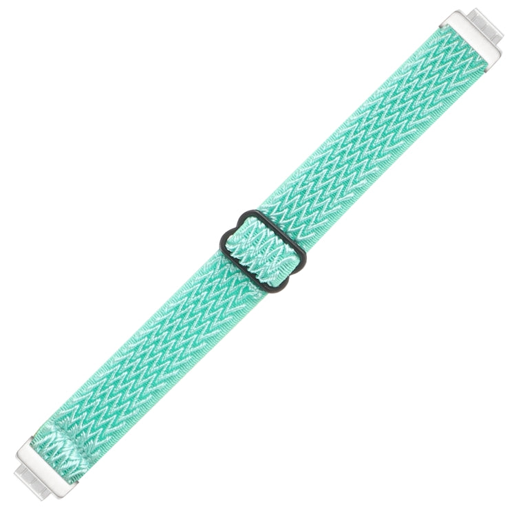 For Fitbit Inspire 2 Buckle Wave Braided Nylon Watch Band(Teal) - Watch Bands by buy2fix | Online Shopping UK | buy2fix