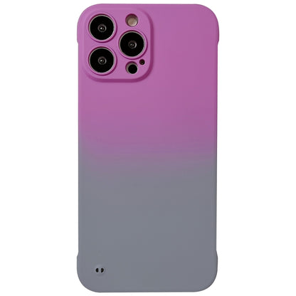 For iPhone 13 Pro Frameless Skin Feel Gradient Phone Case(Dark Purple + Grey) - iPhone 13 Pro Cases by buy2fix | Online Shopping UK | buy2fix