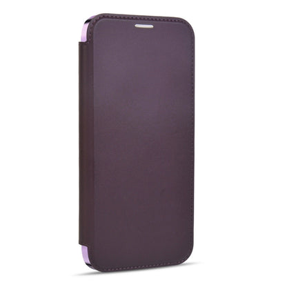 For iPhone 12 MagSafe Magnetic RFID Anti-theft Leather Phone Case(Dark Purple) - iPhone 12 / 12 Pro Cases by buy2fix | Online Shopping UK | buy2fix