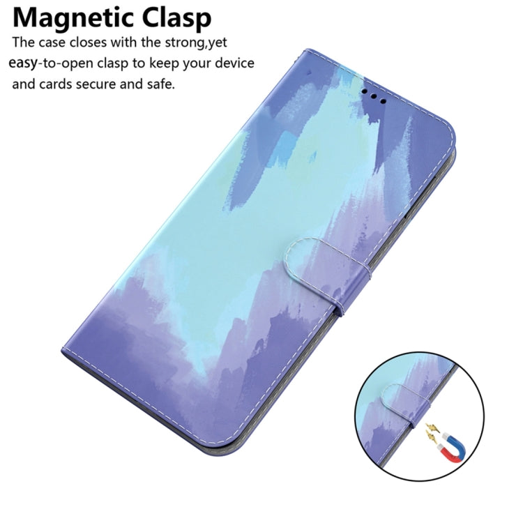 For OnePlus 11 Watercolor Pattern Flip Leather Phone Case(Winter Snow) - OnePlus Cases by buy2fix | Online Shopping UK | buy2fix