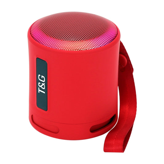 T&G TG373 Outdoor Portable LED Light RGB Multicolor Wireless Bluetooth Speaker Subwoofer(Red) - Desktop Speaker by T&G | Online Shopping UK | buy2fix