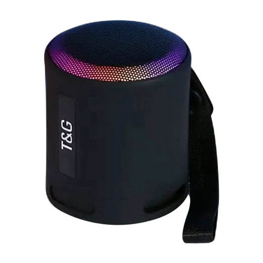 T&G TG373 Outdoor Portable LED Light RGB Multicolor Wireless Bluetooth Speaker Subwoofer(Black) - Desktop Speaker by T&G | Online Shopping UK | buy2fix