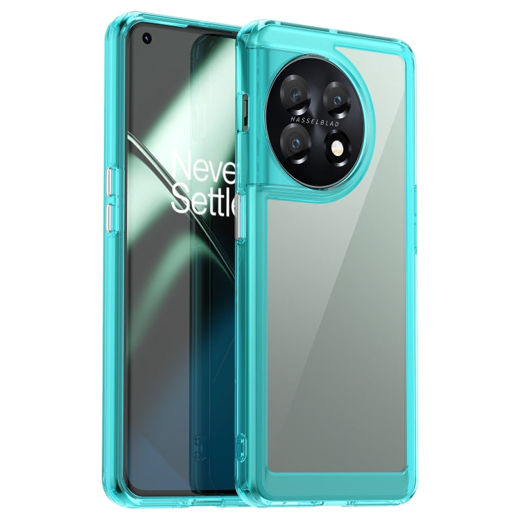 For OnePlus 11 5G Colorful Series Acrylic + TPU Phone Case(Transparent Blue) - OnePlus Cases by buy2fix | Online Shopping UK | buy2fix