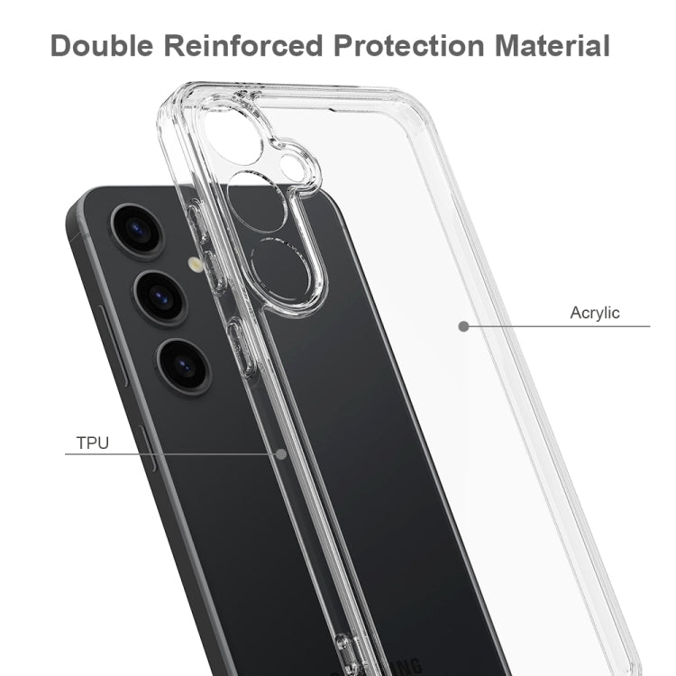 For Samsung Galaxy A55 Scratchproof Acrylic TPU Phone Case(Transparent) - Galaxy Phone Cases by buy2fix | Online Shopping UK | buy2fix