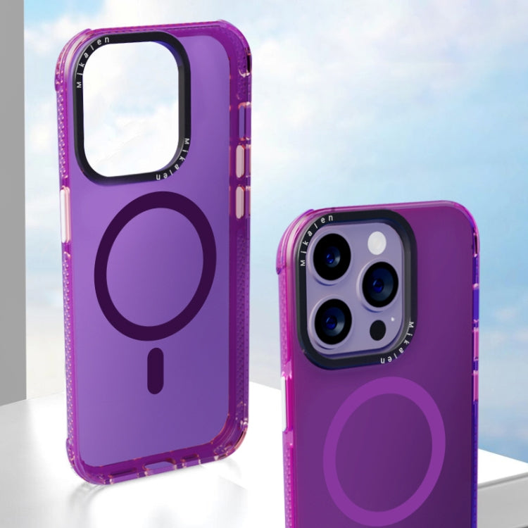 For iPhone 13 Pro Max Acrylic + TPU MagSafe Protective Phone Case(Purple) - iPhone 13 Pro Max Cases by buy2fix | Online Shopping UK | buy2fix