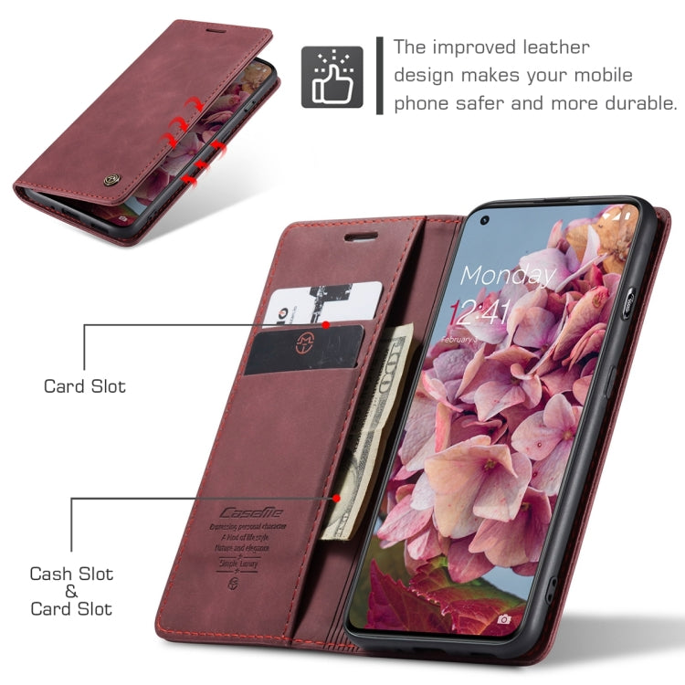 For OnePlus 11 CaseMe 013 Multifunctional Horizontal Flip Leather Phone Case(Wine Red) - OnePlus Cases by CaseMe | Online Shopping UK | buy2fix