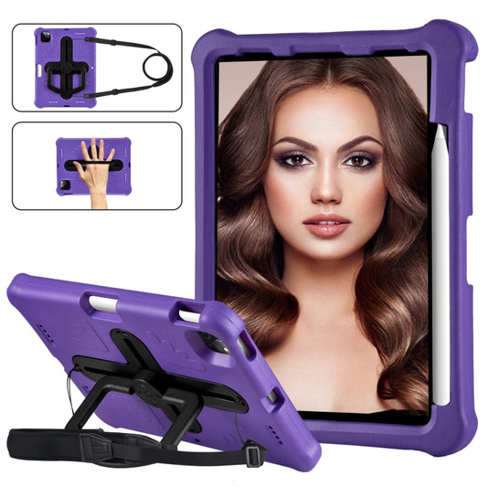 Shield 360 Rotation Handle EVA Shockproof PC Tablet Case For iPad Air 11 2024/Pro 11 2018/2020/2021/Air 4/Air 5 10.9(Purple Black) - iPad Pro 11 (2022/2021) Cases by buy2fix | Online Shopping UK | buy2fix