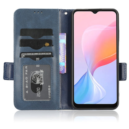 For Blackview A85 Symmetrical Triangle Leather Phone Case(Blue) - More Brand by buy2fix | Online Shopping UK | buy2fix