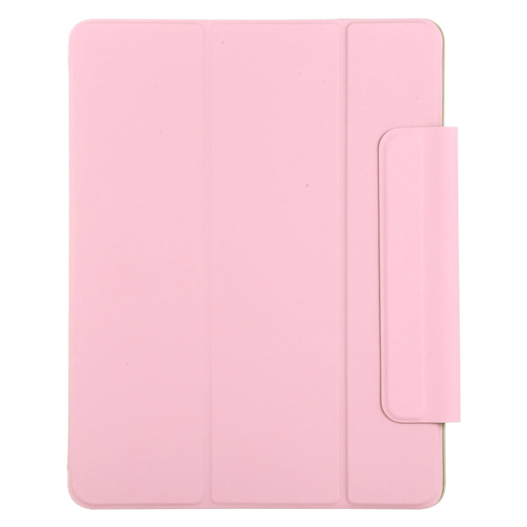 For iPad Air 13 2024 / Pro 12.9 2020 Active Buckle Magnetic PU Leather Tablet Case With Holder & Sleep / Wake-up Function(Rose Gold) - iPad Pro 12.9 (2020) Cases by buy2fix | Online Shopping UK | buy2fix