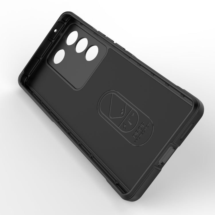 For vivo S16 Pro 5G Magic Shield TPU + Flannel Phone Case(Dark Blue) - vivo Cases by buy2fix | Online Shopping UK | buy2fix
