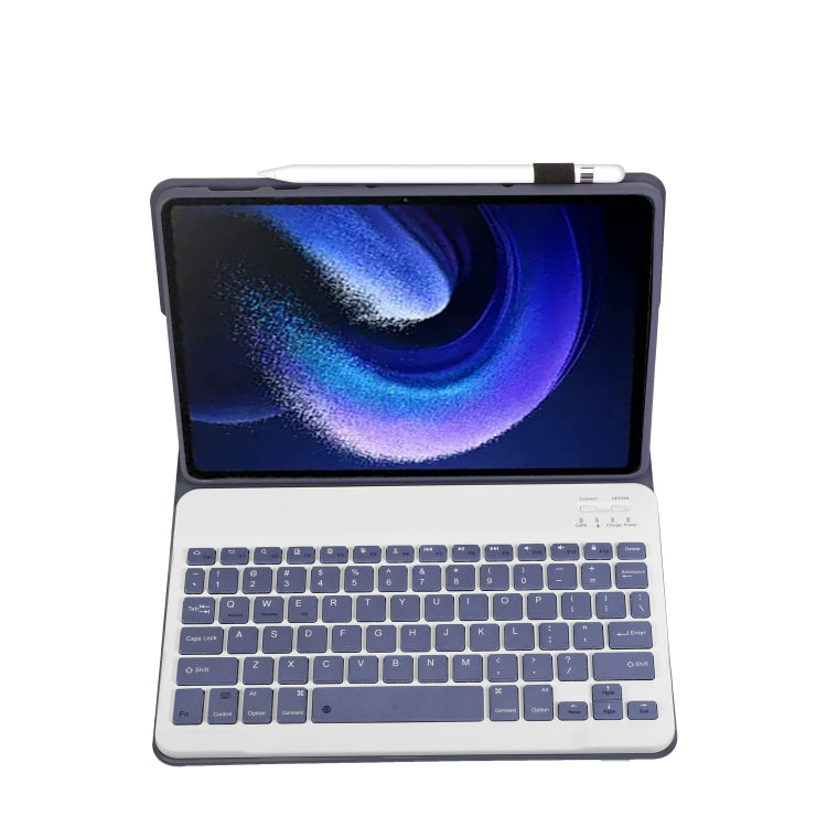 For Xiaomi Pad 6 / Pad 6 Pro A0N7 Lambskin Texture Ultra-thin Bluetooth Keyboard Leather Case(Purple) - Others Keyboard by buy2fix | Online Shopping UK | buy2fix