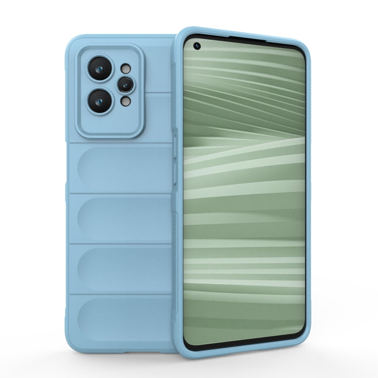 For Realme GT2 Pro Magic Shield TPU + Flannel Phone Case(Light Blue) - Realme Cases by buy2fix | Online Shopping UK | buy2fix