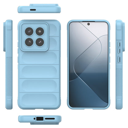 For Xiaomi 14 Pro 5G Magic Shield TPU + Flannel Phone Case(Light Blue) - 14 Pro Cases by buy2fix | Online Shopping UK | buy2fix