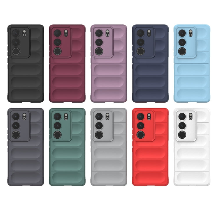 For vivo S17 Magic Shield TPU + Flannel Phone Case(Light Blue) - vivo Cases by buy2fix | Online Shopping UK | buy2fix