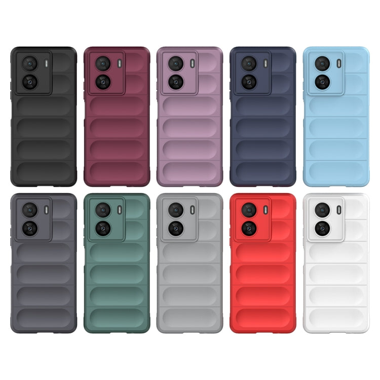 For vivo iQOO Z7x Magic Shield TPU + Flannel Phone Case(Red) - vivo Cases by buy2fix | Online Shopping UK | buy2fix