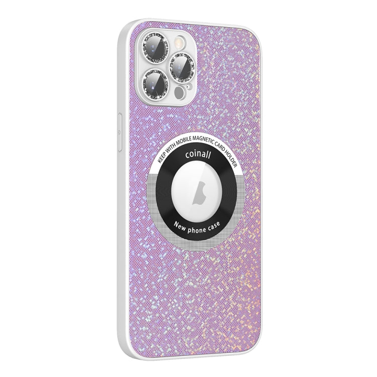 For iPhone 13 Pro Max Colorful Glitter Magnetic Magsafe TPU + PC Phone Case(Pink) - iPhone 13 Pro Max Cases by buy2fix | Online Shopping UK | buy2fix