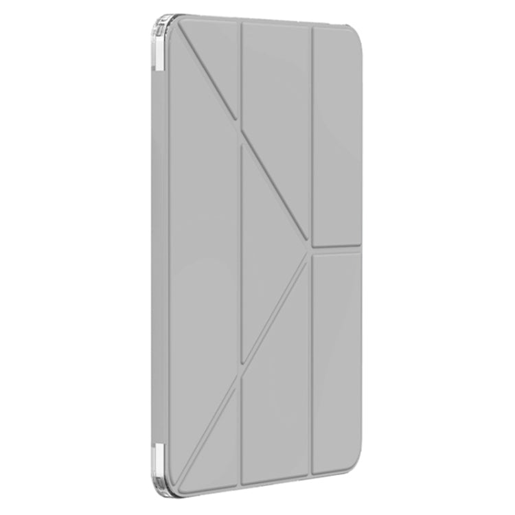 For iPad Pro 13 2024 Mutural Deformation Stand Smart Leather Tablet Case(Grey) - iPad Pro 13 2024 Cases by Mutural | Online Shopping UK | buy2fix