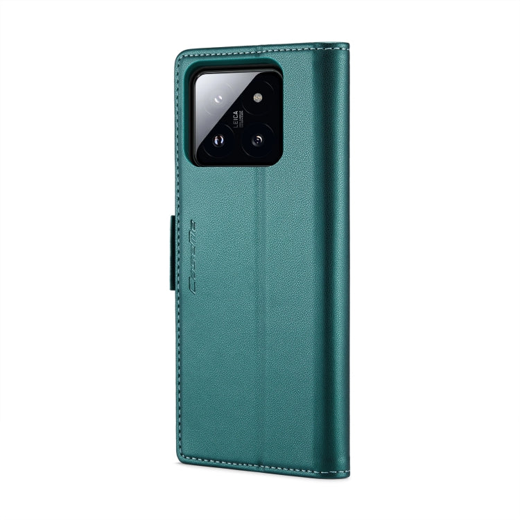 For Xiaomi 14 Pro CaseMe 023 Butterfly Buckle Litchi Texture RFID Anti-theft Leather Phone Case(Pearly Blue) - 14 Pro Cases by CaseMe | Online Shopping UK | buy2fix