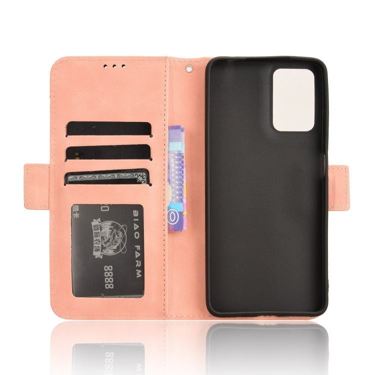 For Motorola Moto G04 / G24 Skin Feel Calf Texture Card Slots Leather Phone Case(Pink) - Motorola Cases by buy2fix | Online Shopping UK | buy2fix