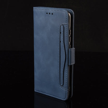 For Sony Xperia 1 VI 2024 Skin Feel Calf Texture Card Slots Leather Phone Case(Blue) - Sony Cases by buy2fix | Online Shopping UK | buy2fix