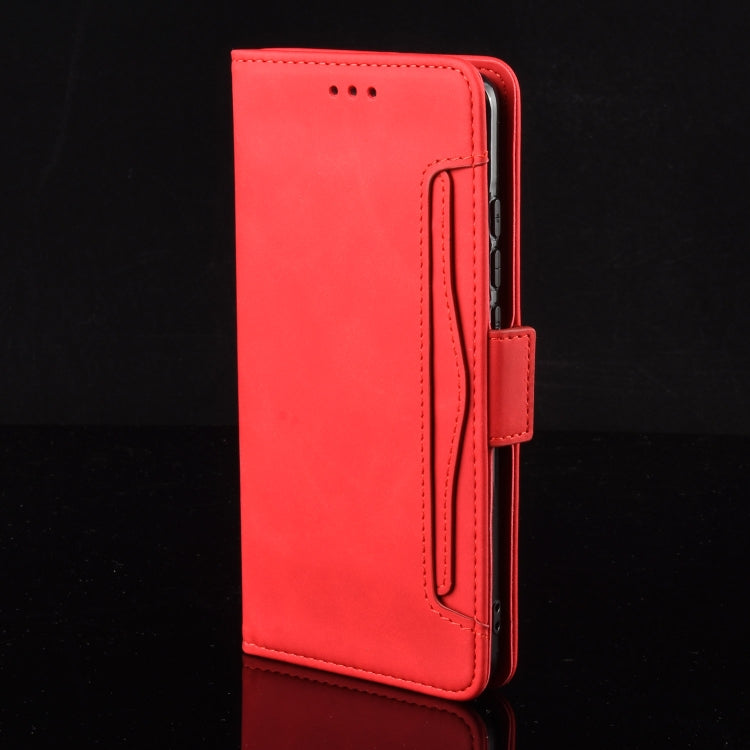 For Sony Xperia 10 VI 2024 Skin Feel Calf Texture Card Slots Leather Phone Case(Red) - Sony Cases by buy2fix | Online Shopping UK | buy2fix