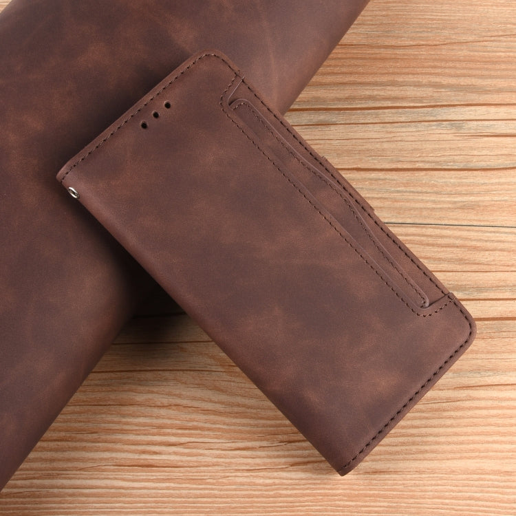 For Xiaomi Redmi K70 / K70 Pro 5G Skin Feel Calf Texture Card Slots Leather Phone Case(Brown) - K70 Pro Cases by buy2fix | Online Shopping UK | buy2fix