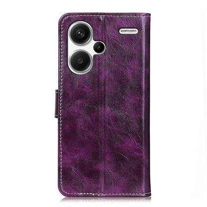 For Xiaomi Redmi Note 13 Pro+ Retro Crazy Horse Texture Leather Phone Case(Purple) - Note 13 Pro+ Cases by buy2fix | Online Shopping UK | buy2fix