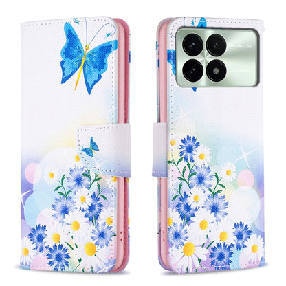 For Xiaomi Redmi K70 / K70 Pro Colored Drawing Pattern Leather Phone Case(Butterfly Love) - K70 Pro Cases by buy2fix | Online Shopping UK | buy2fix