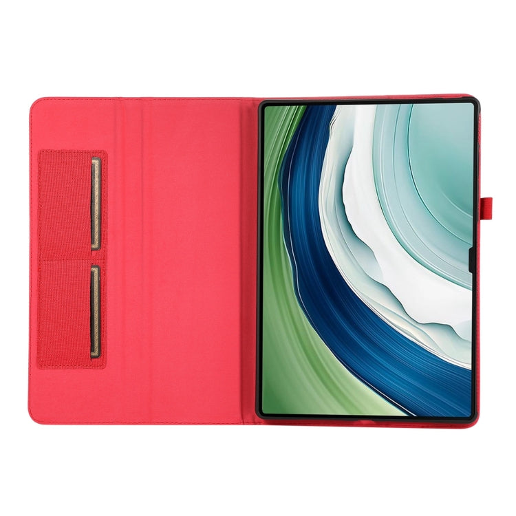 For Huawei MatePad Pro 12.2 2024 Fabric Leather Tablet Case(Red) - Huawei by buy2fix | Online Shopping UK | buy2fix