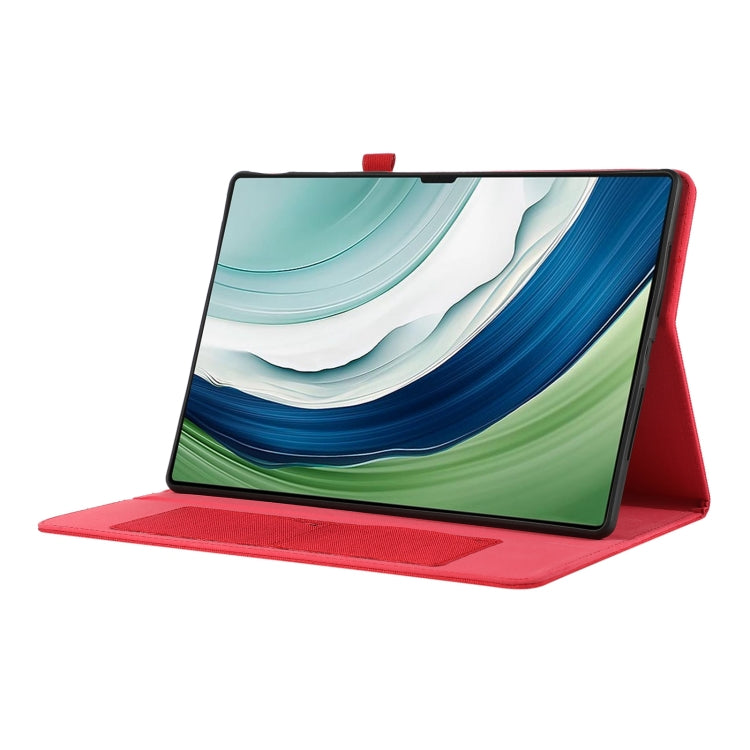 For Huawei MatePad Pro 12.2 2024 Fabric Leather Tablet Case(Red) - Huawei by buy2fix | Online Shopping UK | buy2fix