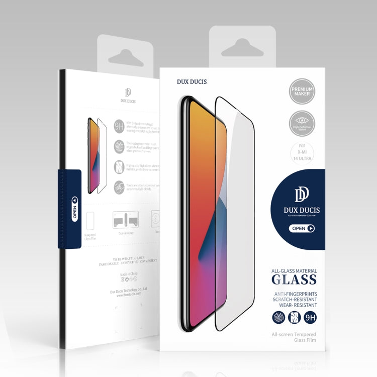 For Xiaomi 14 Ultra 10pcs DUX DUCIS 0.33mm 9H Medium Alumina Tempered Glass Film - 14 Ultra Tempered Glass by DUX DUCIS | Online Shopping UK | buy2fix