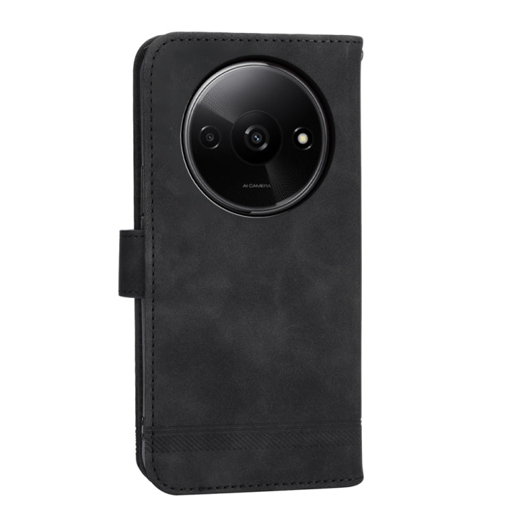 For Xiaomi Redmi A3 Dierfeng Dream Line TPU + PU Leather Phone Case(Black) - Xiaomi Cases by buy2fix | Online Shopping UK | buy2fix