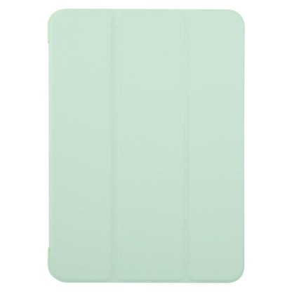 For iPad Air 11 2025 / 2024 GEBEI 3-folding Holder Shockproof Flip Leather Tablet Case(Green) - iPad Air 11 2025 / 2024 Cases by GEBEI | Online Shopping UK | buy2fix