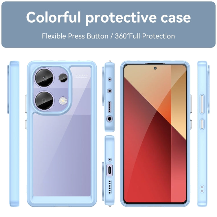 For Redmi Note 13 Pro 4G Global Colorful Series Acrylic Hybrid TPU Phone Case(Blue) - Note 13 Pro Cases by buy2fix | Online Shopping UK | buy2fix