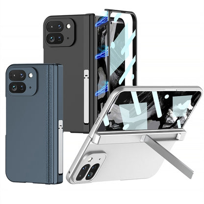 For Google Pixel 9 Pro Fold GKK Integrated Fold Hinge Full Coverage Phone Case with Holder(Black) - Google Cases by GKK | Online Shopping UK | buy2fix