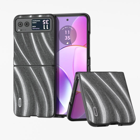 For Motorola Razr 40 ABEEL Galactic Pattern Protective Phone Case(Grey) - Motorola Cases by buy2fix | Online Shopping UK | buy2fix