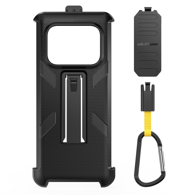 For Ulefone Armor 25T Pro Ulefone Back Clip Phone Case with Carabiner(Black) - Ulefone Cases by Ulefone | Online Shopping UK | buy2fix