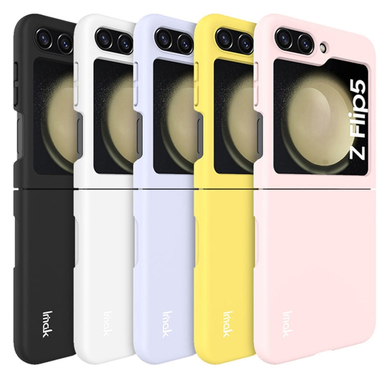 For Samsung Galaxy Z Flip5 IMAK JS-2 Series Colorful PC Case(Yellow) - Galaxy Z Flip4 5G Cases by imak | Online Shopping UK | buy2fix