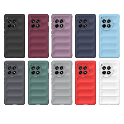 For OnePlus Ace 3 5G Magic Shield TPU + Flannel Phone Case(Grey) - OnePlus Cases by buy2fix | Online Shopping UK | buy2fix
