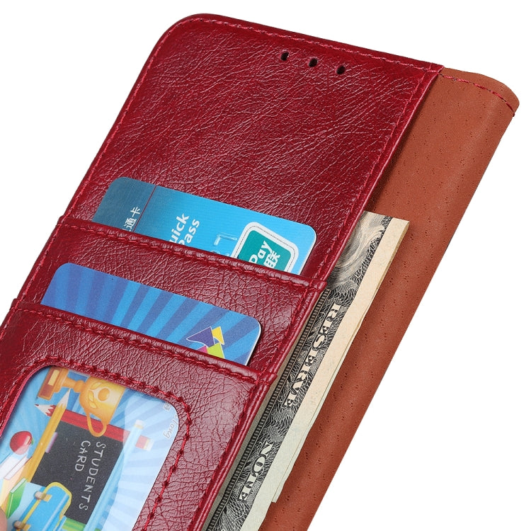 For iPhone 16 Plus Nappa Texture Leather Case(Red) - iPhone 16 Plus Cases by buy2fix | Online Shopping UK | buy2fix