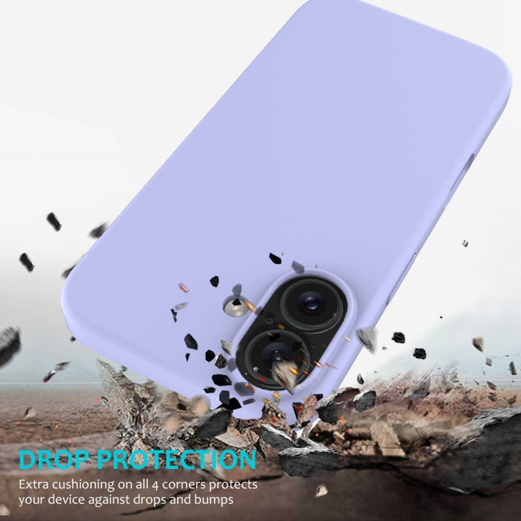 For iPhone 16 Solid Color Silicone Phone Case(Purple) - More iPhone Cases by buy2fix | Online Shopping UK | buy2fix