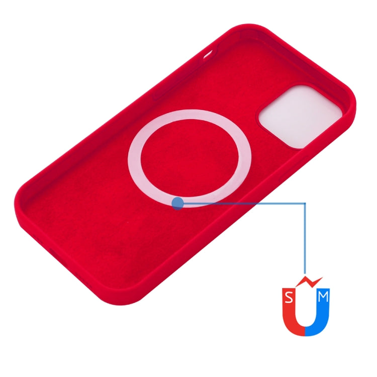 For iPhone 15 Plus Shockproof Silicone Magsafe Phone Case(Red) - iPhone 15 Plus Cases by buy2fix | Online Shopping UK | buy2fix
